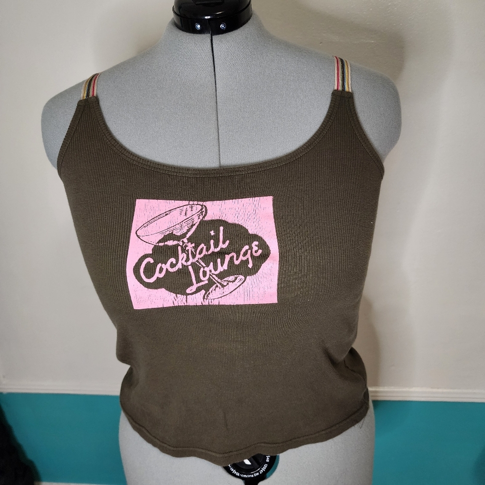 Graphic Tank with Strap Detail